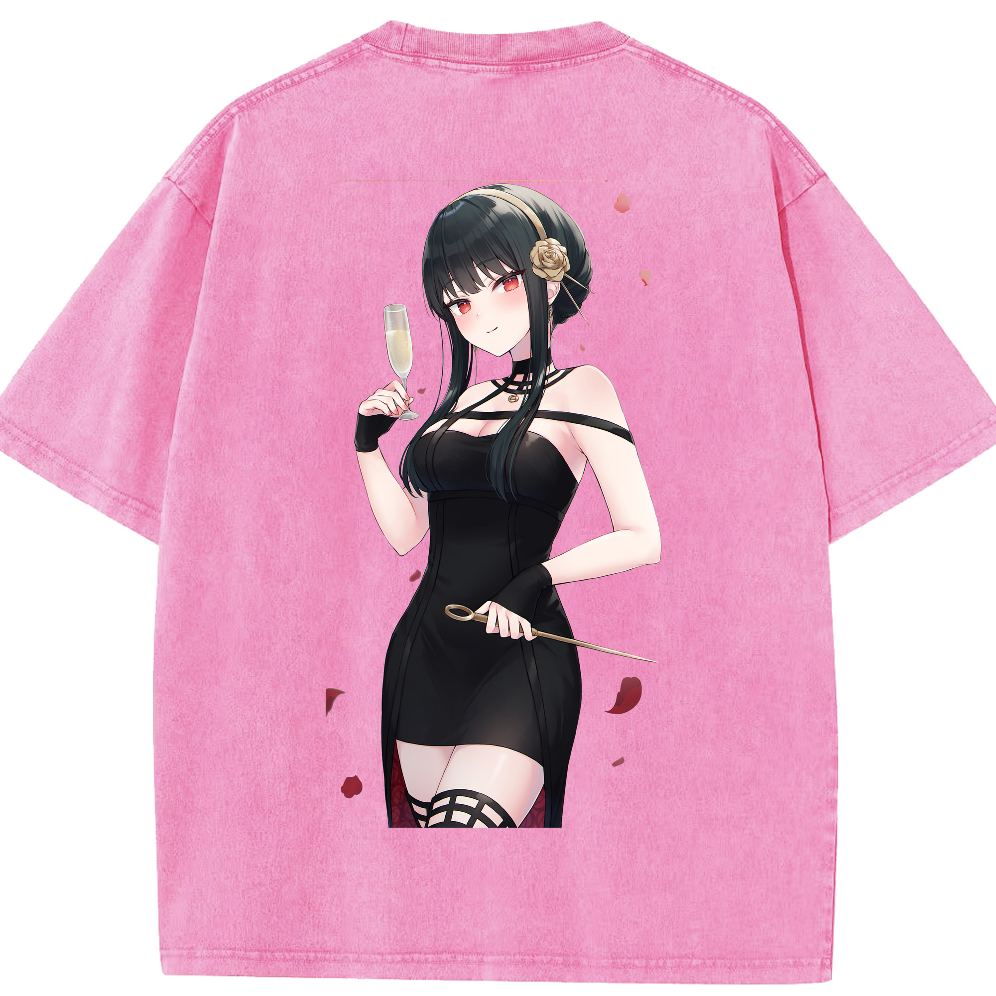 （画像用） SPY×FAMILY间谍家家酒 綿100% ヴィンテージ風 半袖Tシャツ（背面プリント）